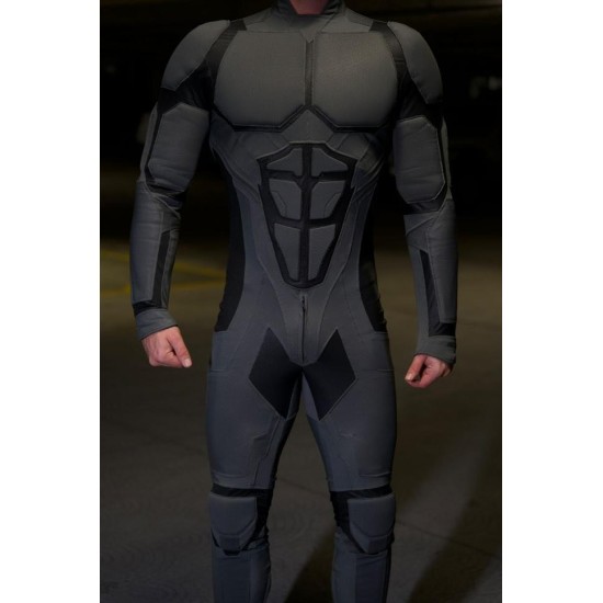 Custom Screen-Printed Spandex Suit – Perfect Base for Batman, Red
